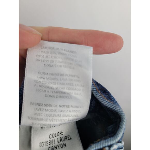 Grlfrnd Revolve NWOT Piper Super High Rise Stretch Slim Crop Laurel Canyon 26 - Picture 12 of 12